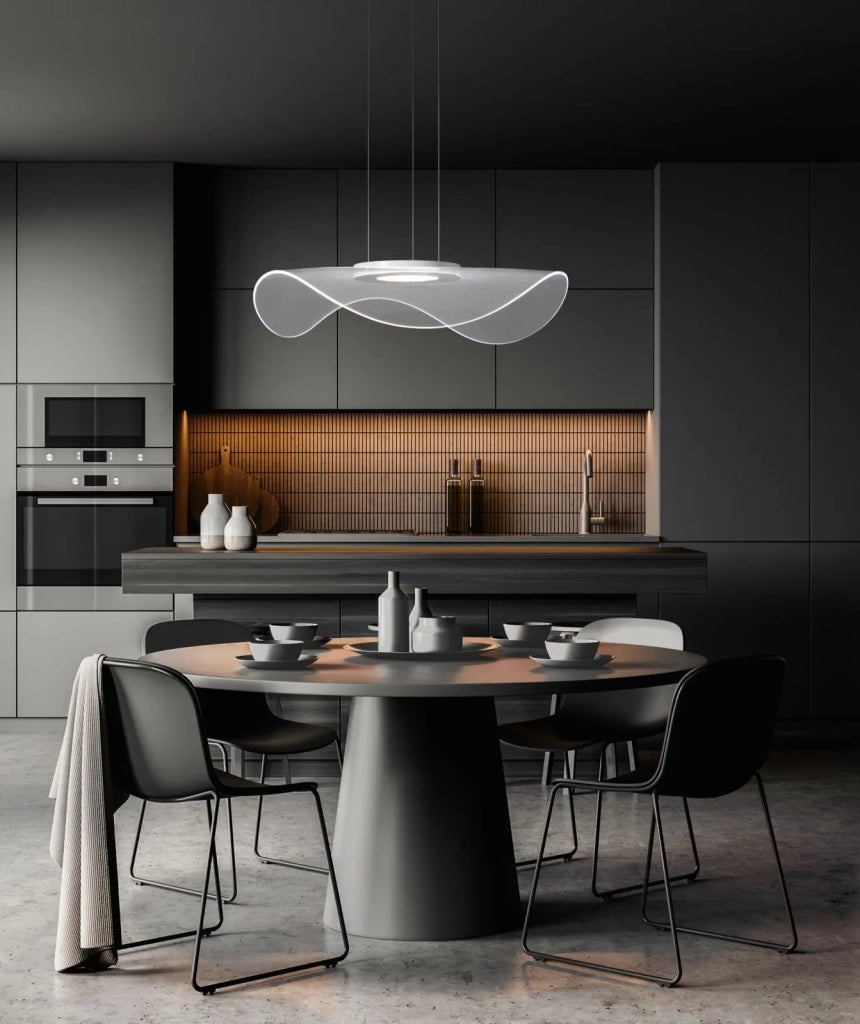Sospensione in metallo bianco Medusa LED 45W 3000K CRI?80 220-240V 50/60Hz 2290Lm biemissione