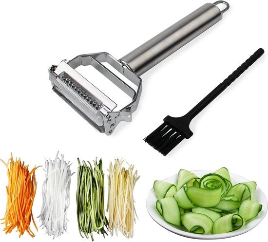 Macchina per schiacciare RVS cinghia di taglioSpazzola professionale per radici di carote, patate, semi di melone, verdure e frutta