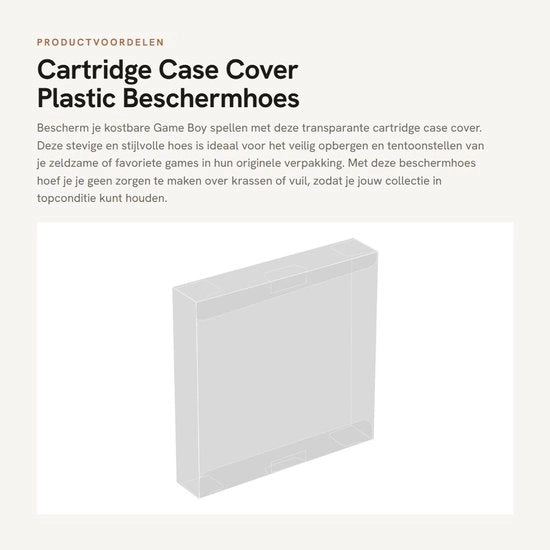 Casellario per Cartridge - Protezione trasparente - Contenitore anti-urto - Chiusura di sicurezza - Per Game Boy - Protezione contro la sporcizia