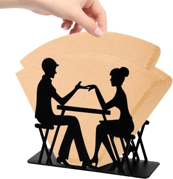 Filtri caffè - Supporto per filtri con spazio per 120 filtri - Soluzione di archiviazione per sacchetti di filtri - Ideale per caffetterie, hotel, bar e uso domestico