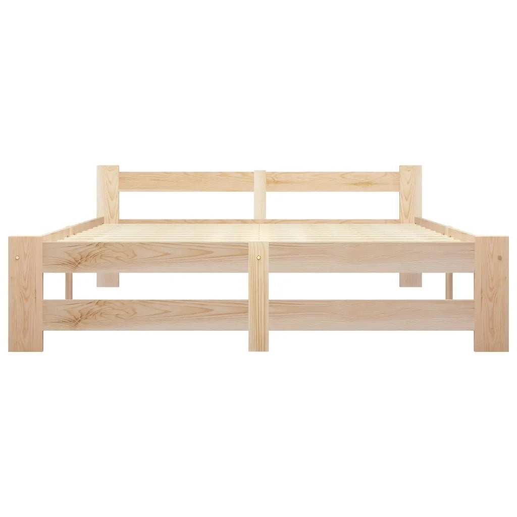 Giroletto senza Materasso-Struttura Letto 140x200 cm in Legno Massello di Pino 790776
