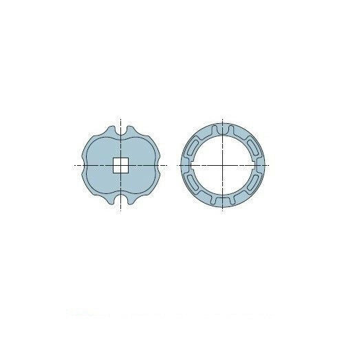 NICE 506.28500 ADATTATORE NEO Ø 58MM OGIVA 85X(1,2÷1,5) RUOTA METALLO + CORONA