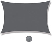 Zonnetenda rettangolare, 3 x 4 m, impermeabile, ombreggiatura, pubblicità, tettoia, protezione UV, per balcone, terrazza e giardino, grigio/antracite