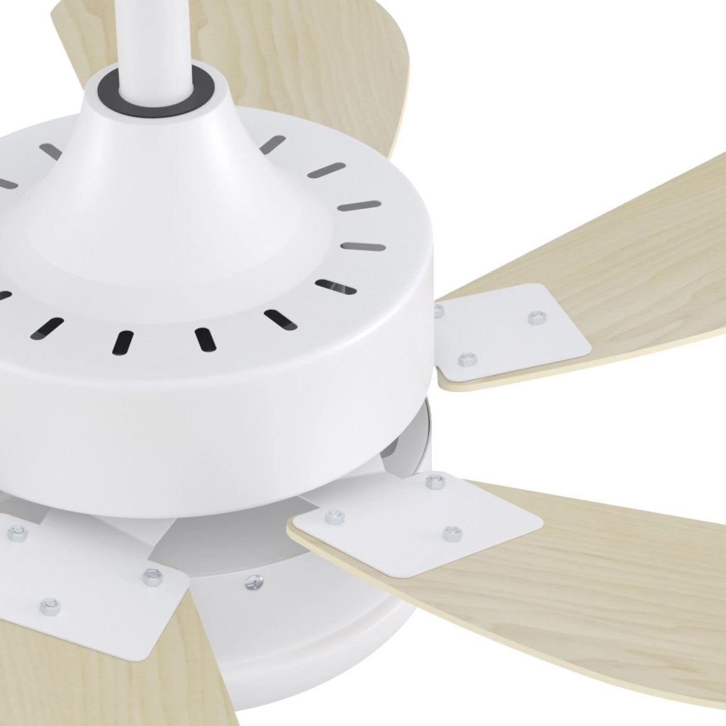 ZMH Ventilatore a Soffitto con Luce e Telecomando 6 Pale 75 cm Silenzioso per Camera da Letto e Cucina Senza Lampadina