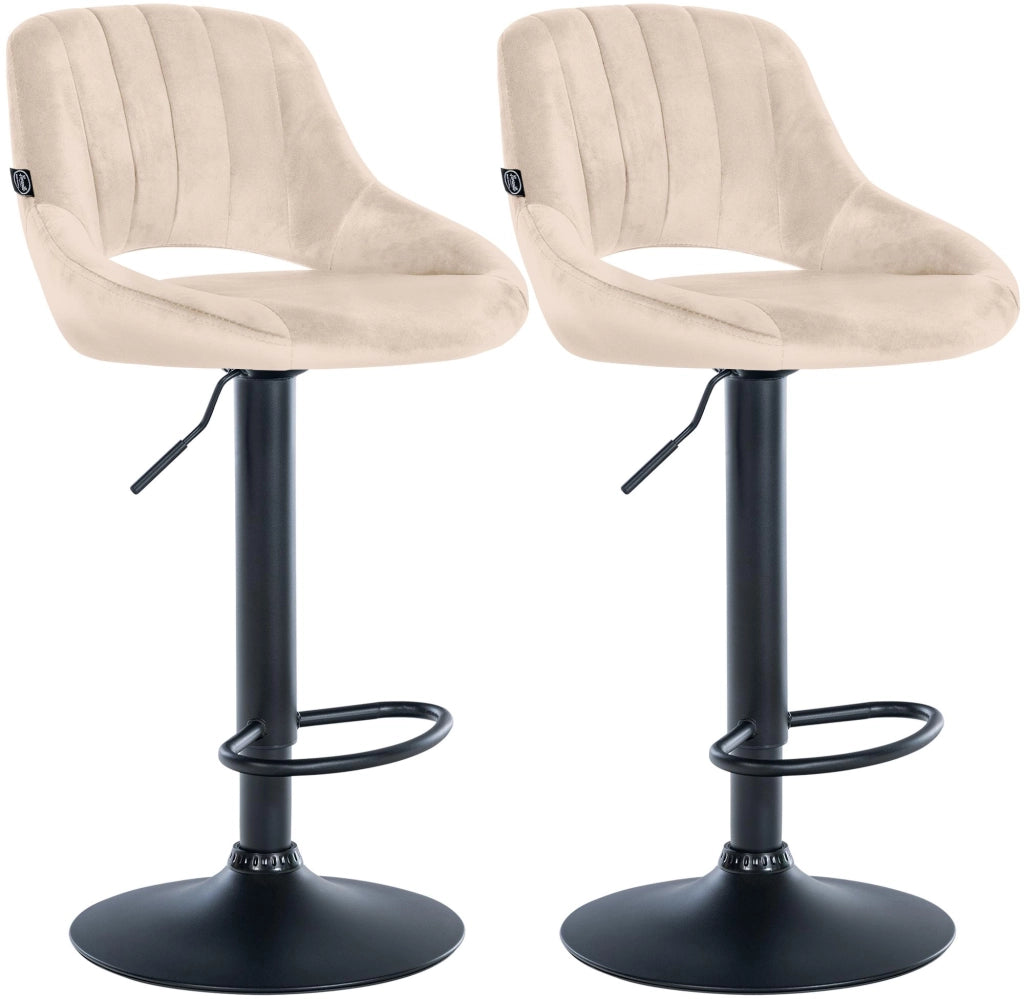 Set di 2 sgabelli da bar Milet velluto B 3