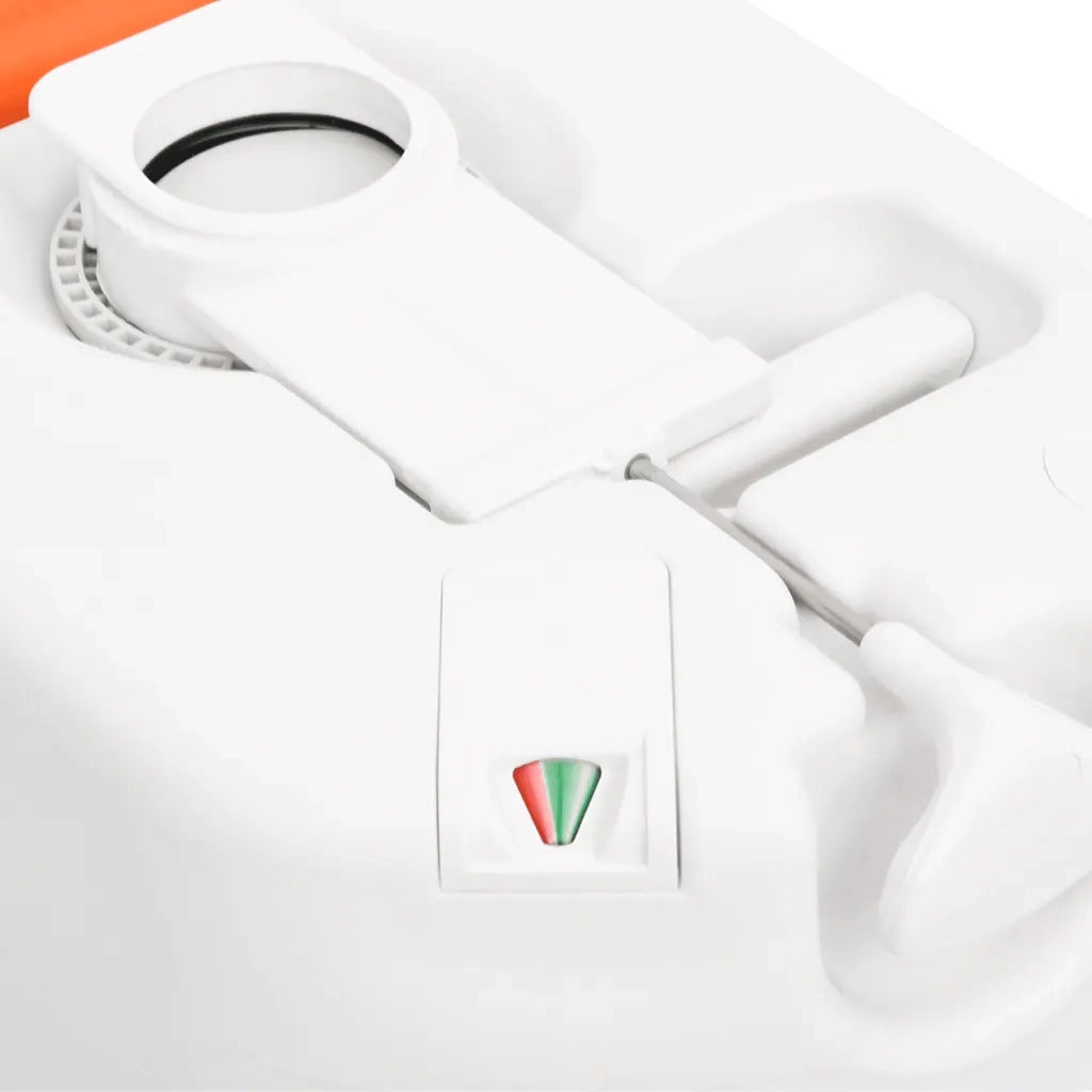 Toilette Integrata da Campeggio Bianca 24+17 L HDPE e PP
