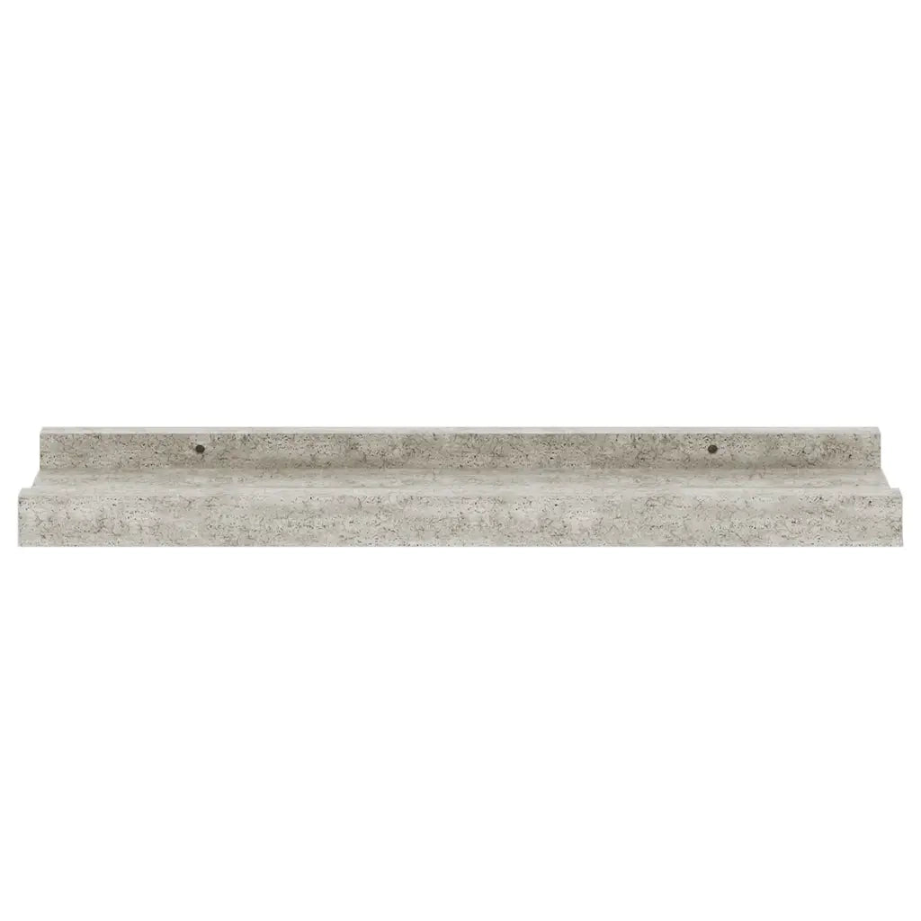 Mensole da Parete 4 pz Grigio Cemento 40x9x3 cm 326704