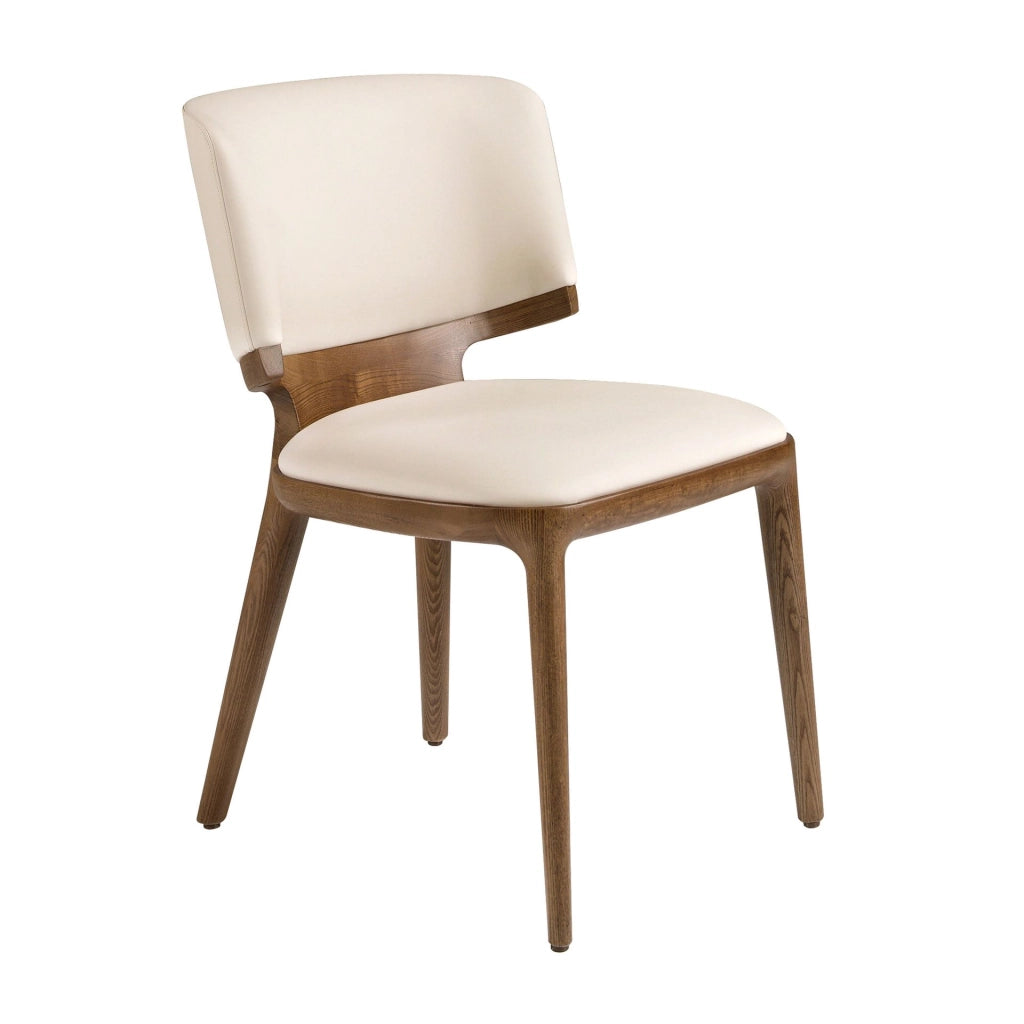 Sedia in similpelle crema