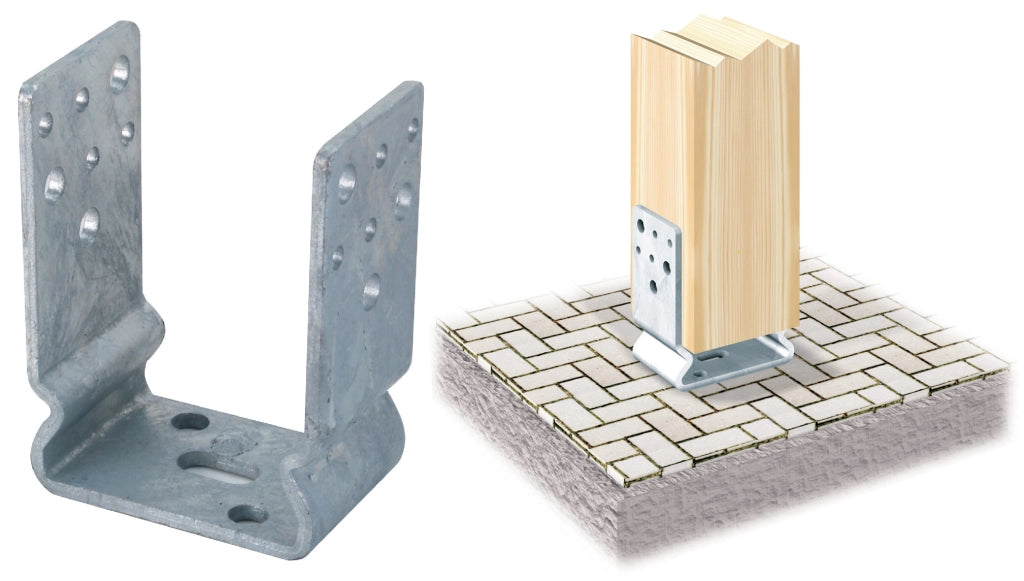 PIASTRA 791 SUPPORTO ANCOR U ZINC FUOCO 60X101 MM- ALDEGHI LUIGI SPA- 1,0 pz