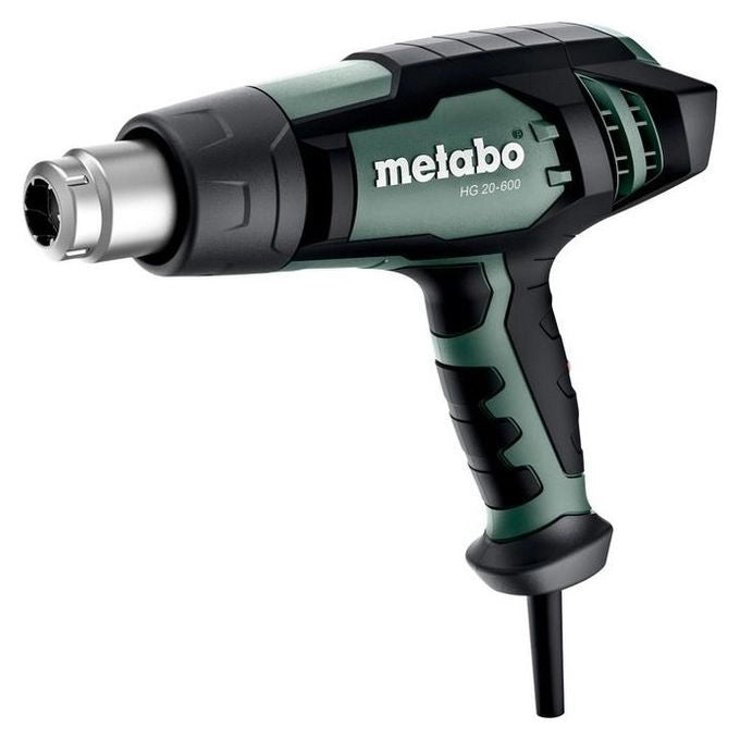 Metabo 602066500 HG 20-600 Pistola termica 2000 W con temperatura regolabile fino a 600 °C 3 livelli di portata d'aria colore Nero Verde
