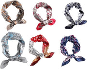 Sciarpa Multicolore Paisley a Quadrato in Seta per Donne, Uomini, Bambini - Accessorio con Dimensioni 60*60cm