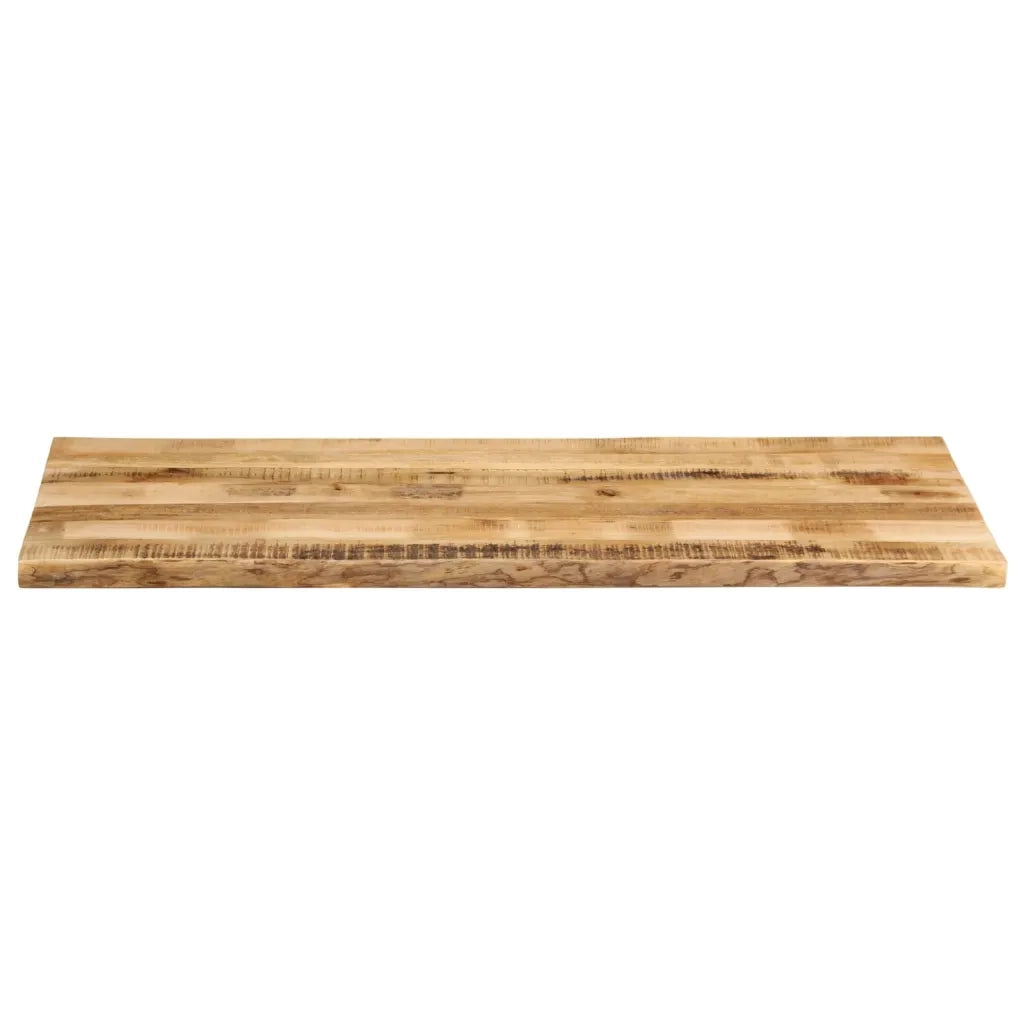 vidaXL Piano Tavolo Bordi Vivi 140x60x2,5 cm Legno di Mango Grezzo