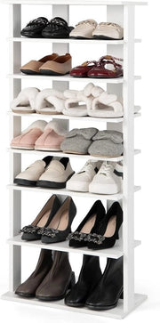 Scatola per Scarpe per Entrata con 7 Livelli - Raccogli Scatole per 14 Scarpe - 45 x 25 x 110 cm (L)