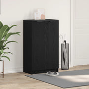Mobile per scarpe  Nero Rovere 59x35x100 cm in legno ingegnerizzato