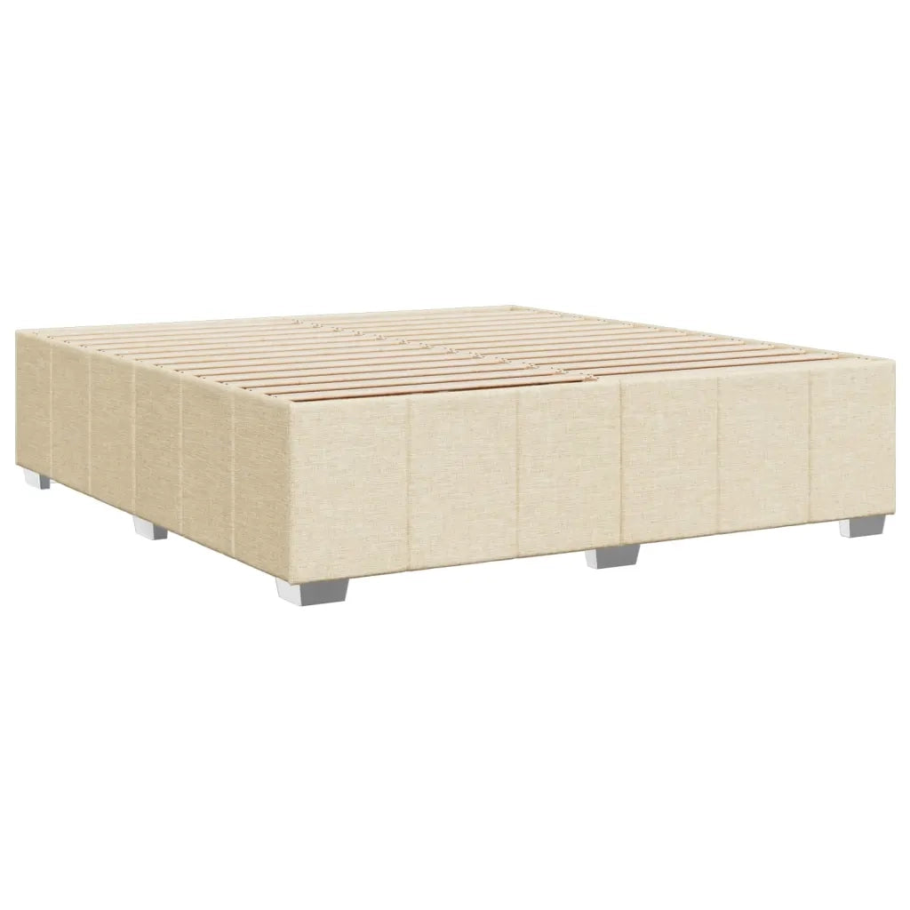 Giroletto senza Materasso Crema 180x200 cm in Tessuto