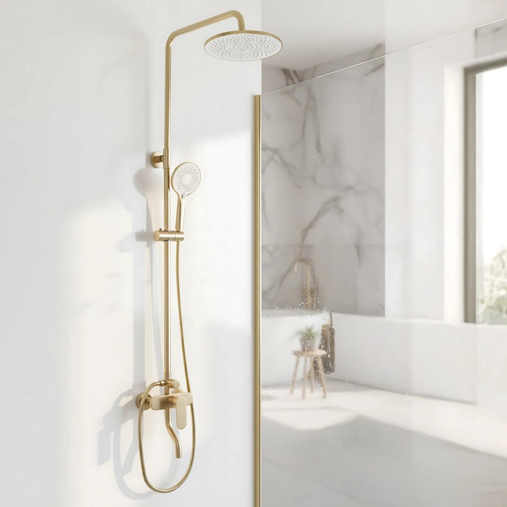Set Doccia Rea Drop Brush Gold