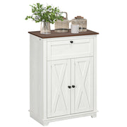 Armadio con ante e cassetti ¨C zephmum ¨C Bianco 60x30x87,4 cm