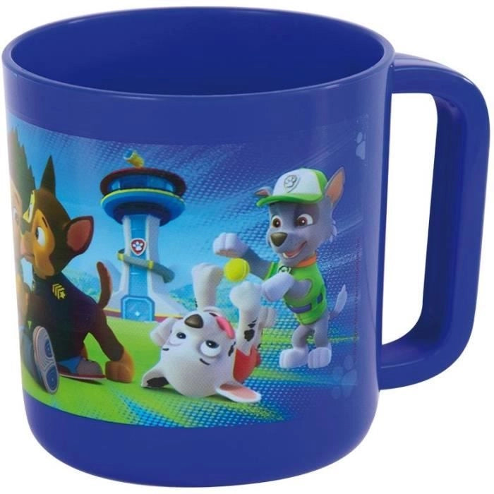 Set di piatti - FUN HOUSE - PAW PATROL - Vetro, 2 piatti fondi 16 cm, posate, borraccia, bicchiere e tazza