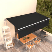 Tenda da Sole Retrattile Automatica con Parasole 6x3m Antracite 3069369
