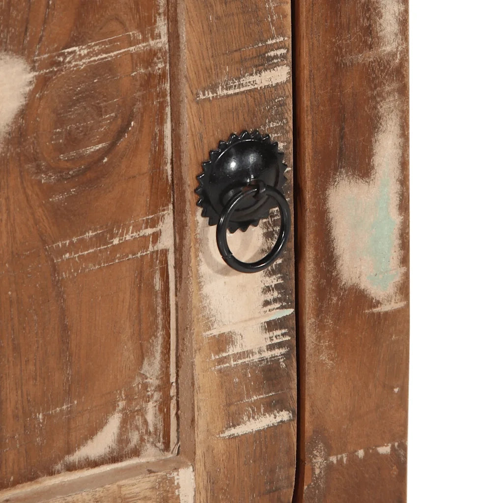 Comodini 2pz-Set di 2 Tavolino da notte 40x32x46 cm in Legno Massello di Recupero 441148