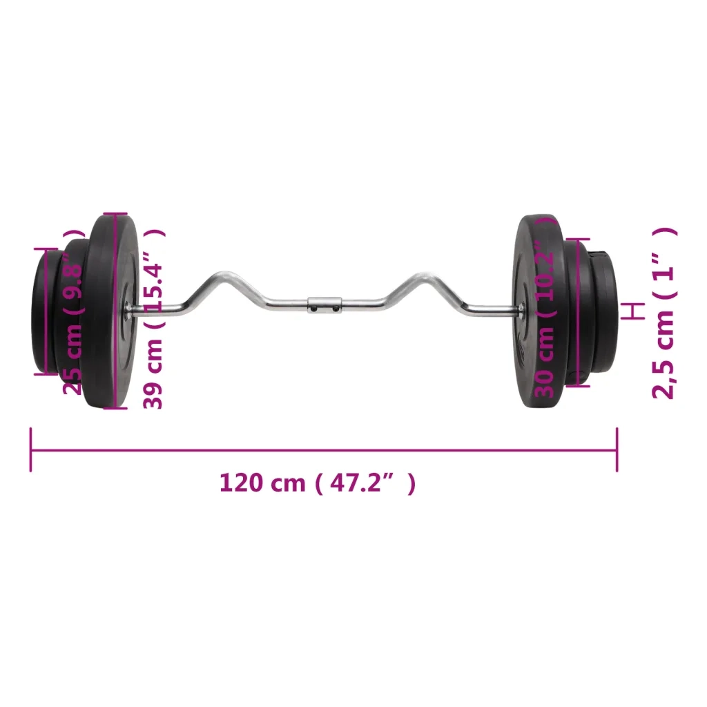 Bilanciere Curvo con Dischi 60 kg CFW4052089