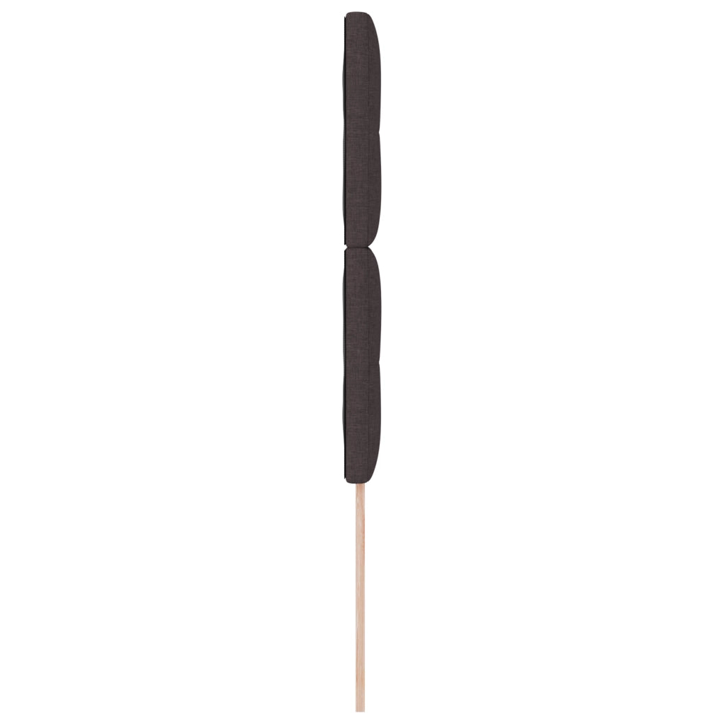 Testiera  con bottoni imbottiti marrone scuro 90 cm in tessuto
