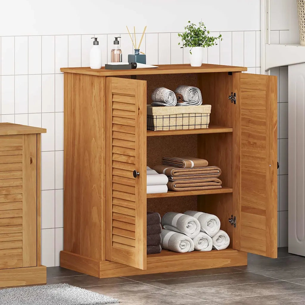 Mobile da Bagno VIGO Marrone e Marrone Miele 68 x 34 x 80 cm 4019107