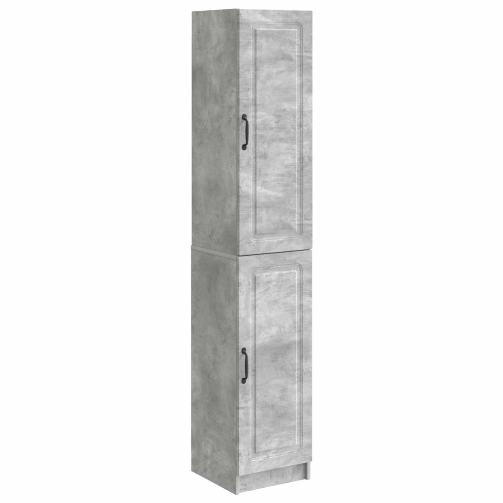 Set di armadi 2 pcs Grigio Cemento Legno ingegnerizzato