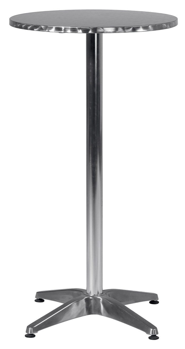 Tavolino Alto da Giardino Ø60x110 cm in Alluminio