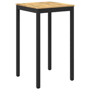 Tavolo Bar da Giardino Bianco e Nero 60 x 60,5 x 105 cm 901772