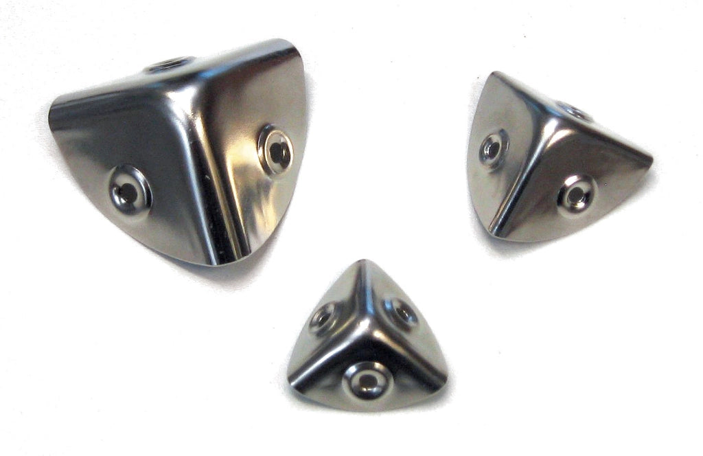 ANGOLO PER BAULI E CASSE ACCIAIO NICHELATO 30 MM- 50,0 pz