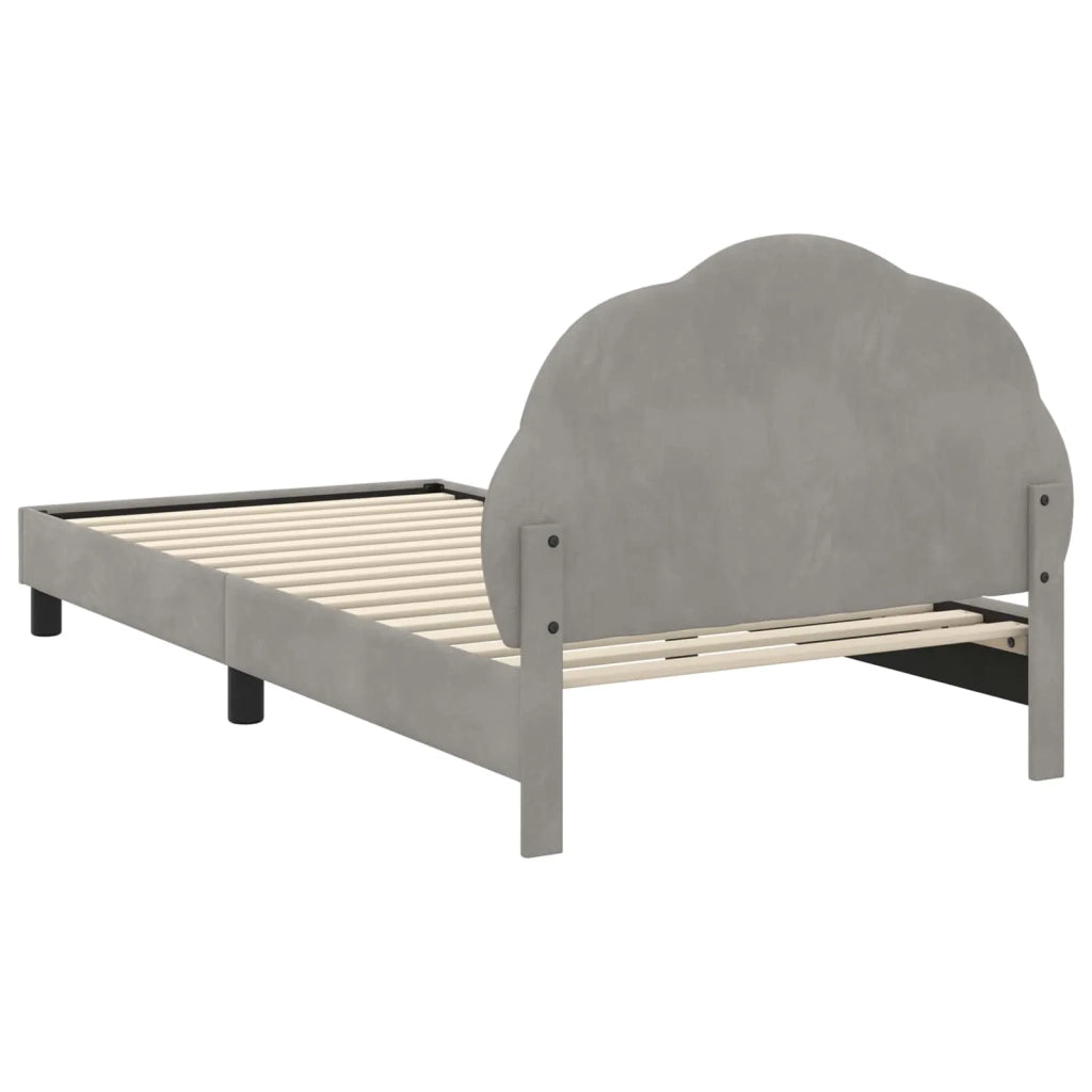 Struttura letto bambini con testata-Giroletto per bambini Grigio Chiaro 80 x 200 cm 714899