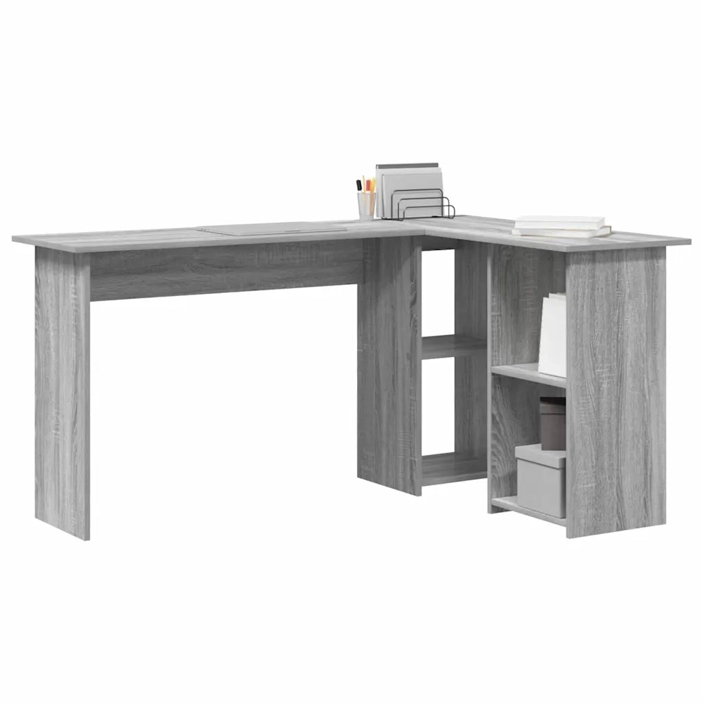 Scrivania Grigio Sonoma 142 x 102 x 73 cm Legno ingegnerizzato 869295