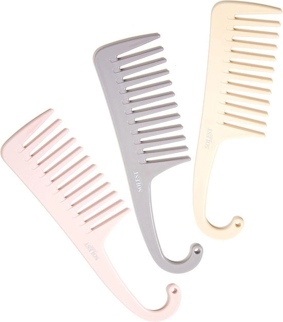 Set di 3 Kamme Antistatiche per Capelli Bagnati e Secchi - Ideali per Capelli Ricci e Lisci