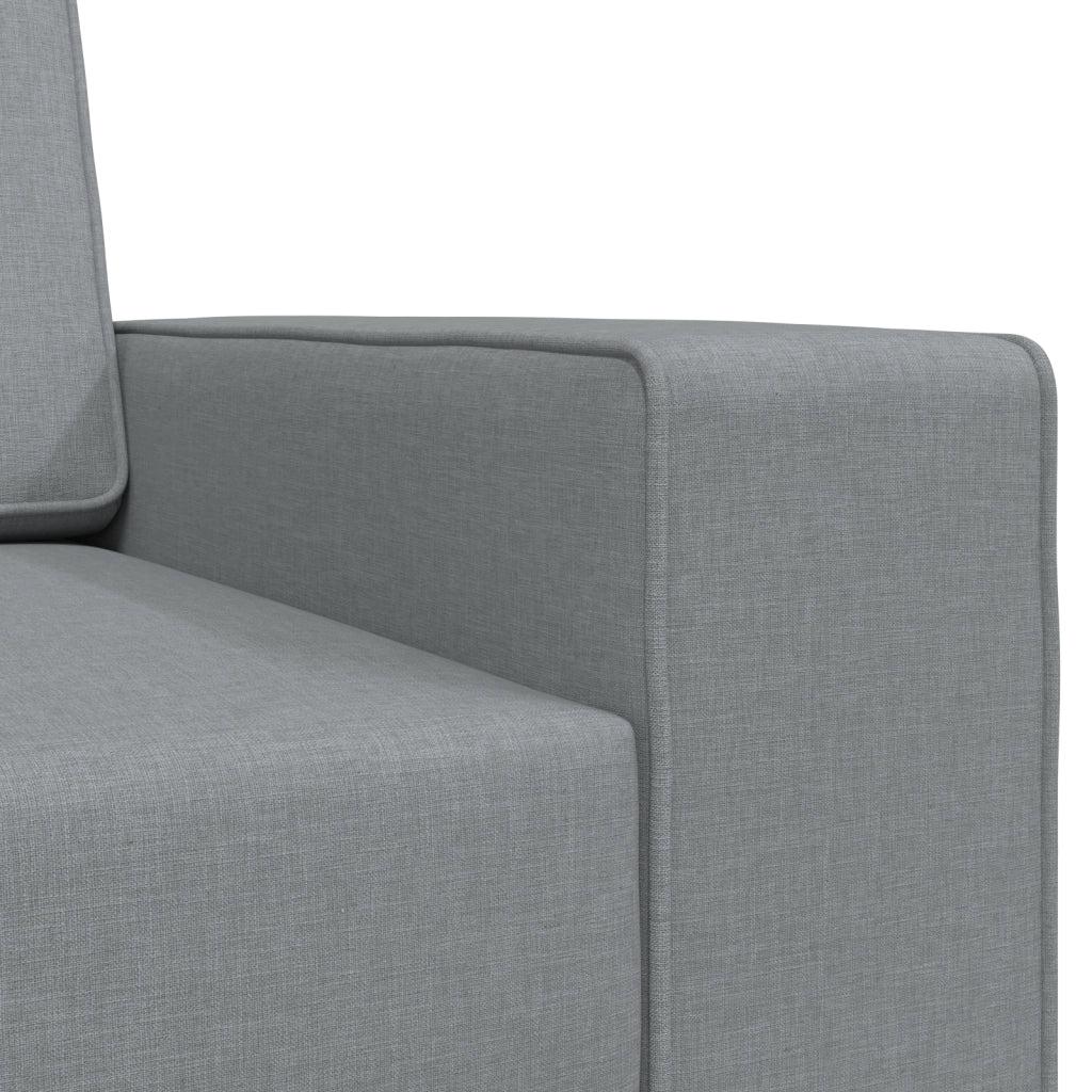 Divano Letto da Pavimento 2-in-1 Grigio Chiaro 245x150x60.5 cm Tessuto