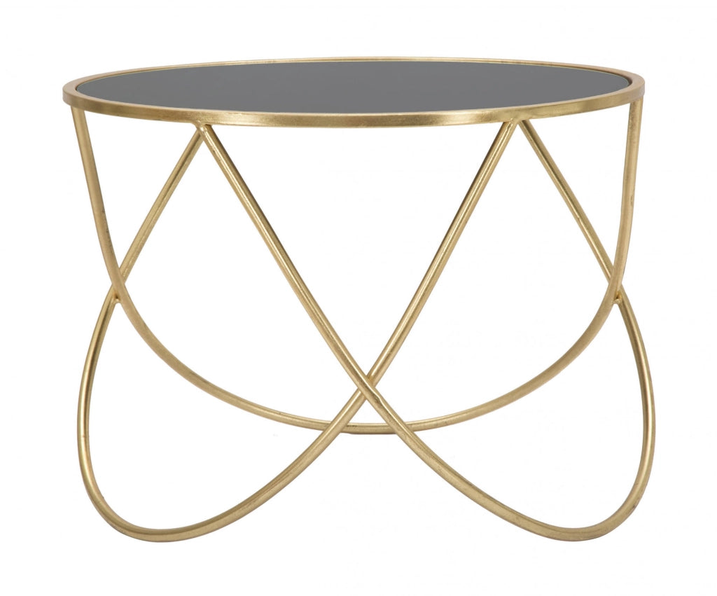 Tavolo da caffè, Ferro e Mdf, Colore Nero, Misure: 60 x 60 x 45 cm