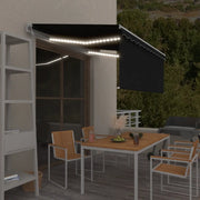 Tenda Automatica Parasole LED Sensore Vento 3x2,5m Antracite 3069274