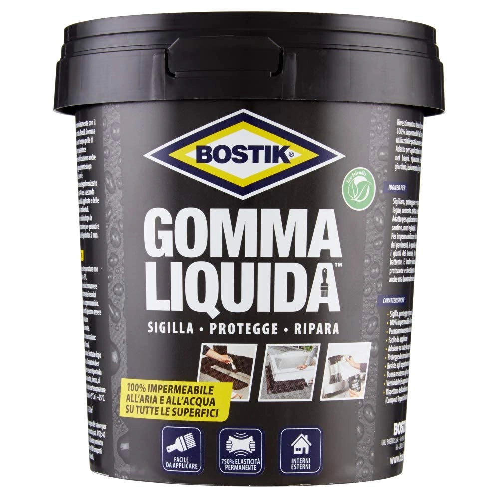 GOMMA LIQUIDA IMPERMEABILIZZANTE ml. 750 - barattolo  - BOSTIK