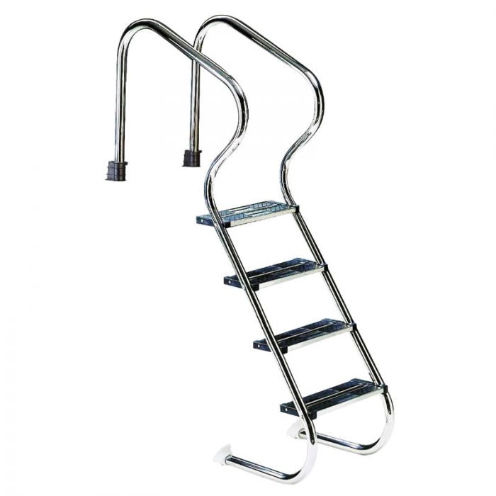 Scaletta COMFORT Inox AISI 304 per piscine interrate - Scaletta Comfort Inox Aisi 304 Per Piscine Interrate 4 Gradini - Per Piscine Con Altezza Minima 1,30 M Altezza: 3 gradini