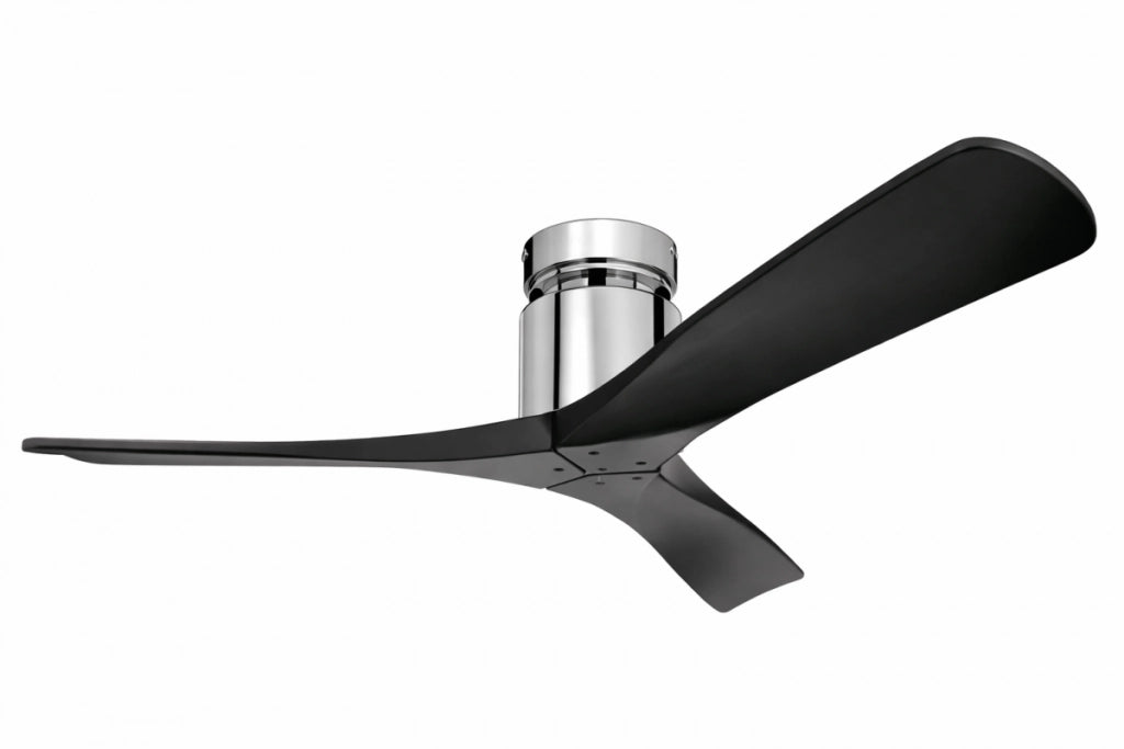 Vam Ventilatore da soffitto a risparmio energetico ZEN cromato pale di legno massiccio noce 137 cm telecomando 6 velocitÃ