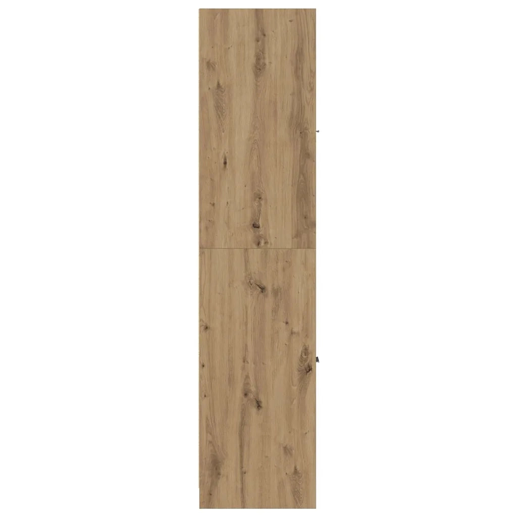 Armadietto da Farmacia Rovere 30x41x174,5 cm in Truciolato