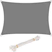 Ombrellone, forma triangolare rettangolare quadrata materiale respirante protegge contro vento, sole e radiazioni UV, per giardino, terrazza e campeggio, 4x6m