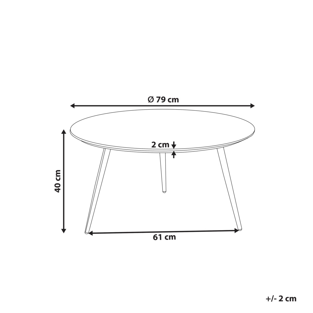 Tavolino da caffè Effetto cemento Base nera Soggiorno Camera da letto Moderno