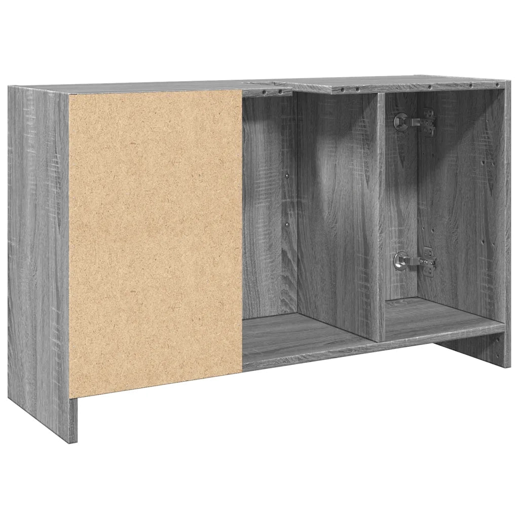Mobile Lavabo-Armadietto da bagno Grigio Sonoma 90x29x55 cm in Truciolare
