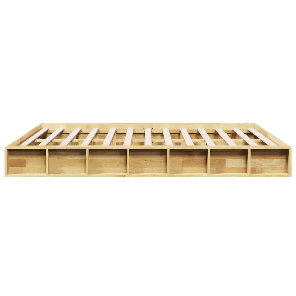 Struttura Letto Senza Materasso 140x190 cm in Legno di Rovere 3324132