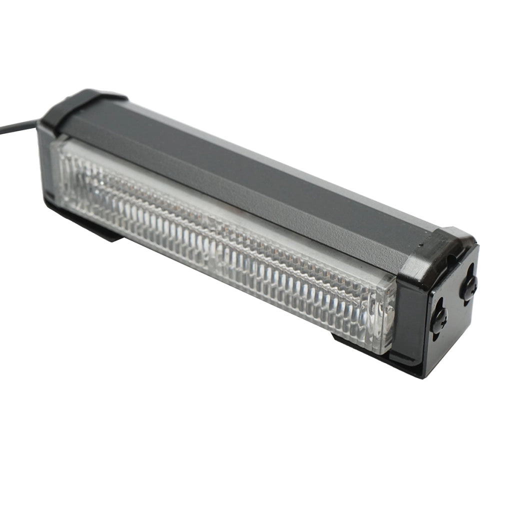Set di 2 lampade LED gialle 12V, 18W, 17 modalità stroboscopiche, alloggiamento in alluminio 165x42x42mm