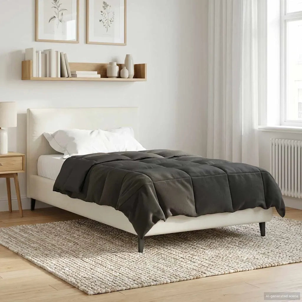 Duvet Estivo Trapuntato Antracite 135 x 220 cm Microfibra