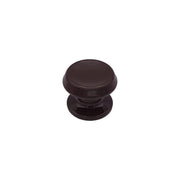 Pomolo fisso per porta SAGUATTI 866/70UB in alluminio marrone lucido