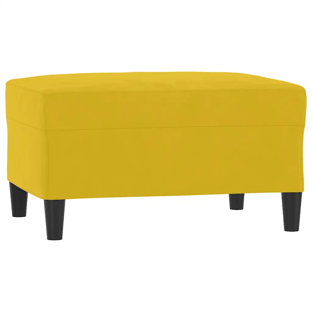Set di Divani 3 pz con Cuscini giallo in Velluto 3201736