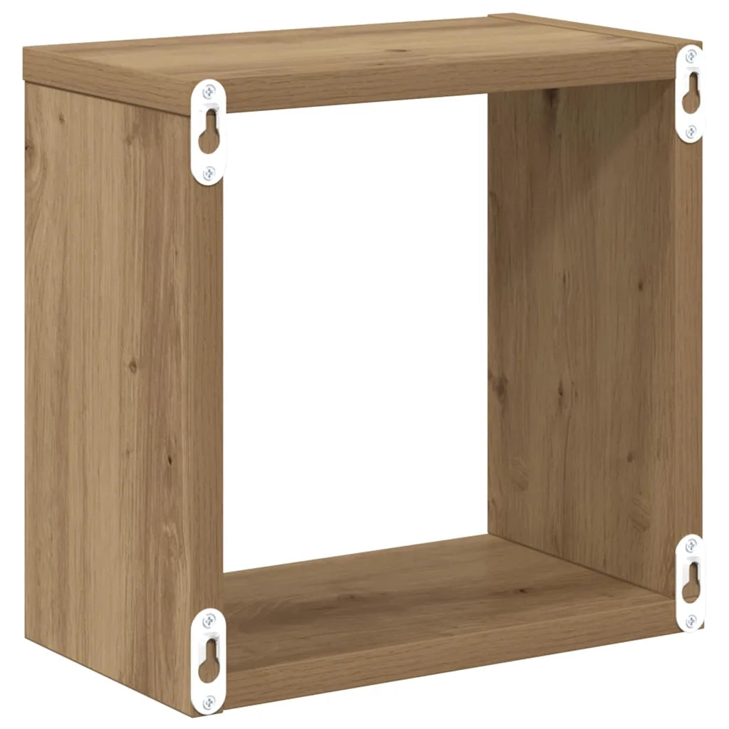 Scaffali da parete 2 pcs Rovere artigianale Legno multistrato 875178